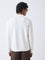 Ascot Off-White Relaxed-Fit Cotton Polo Sweater