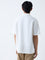 ETA White Self Relaxed-Fit Cotton-Blend Polo T-Shirt