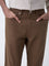 Ascot Brown Relaxed-Fit Mid-Rise Jeans