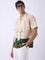 ETA Beige Floral Printed Relaxed-Fit Cotton Shirt