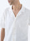 ETA White Embroidered Relaxed-Fit Cotton Shirt