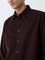 Ascot Dark Brown Relaxed-Fit Corduroy Shirt