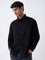 Ascot Black Relaxed-Fit Corduroy Shirt