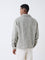 ETA Grey Woven-Textured Relaxed Fit Cotton Jacket