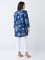 Diza Indigo Foliage Printed Tunic
