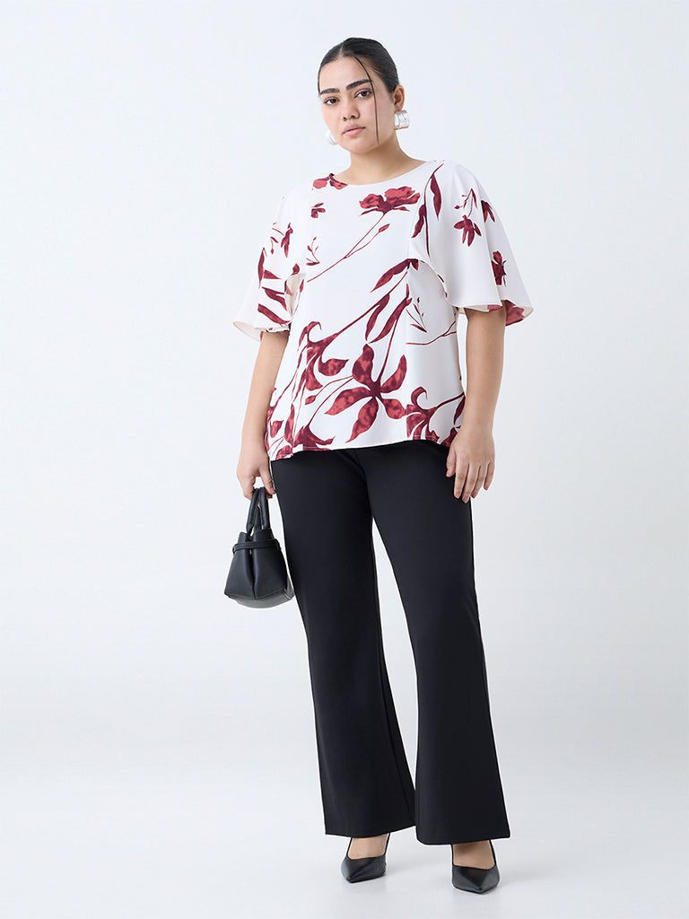 Gia Black High-Rise Bootcut Pants