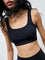 Superstar Black Cable-Knit Seamfree Padded Bra