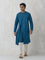 Asymmetric Blue Kurta