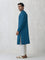 Asymmetric Blue Kurta