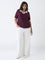 Gia Plum Ribbed Top
