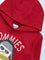 HOP Kids Boys Red Graphic Design Hooded Cotton-Blend Sweatshirt