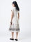 Bombay Paisley Off-White Cotton Shirt Dress with Belt
