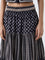 Bombay Paisley Black Printed Tiered Cotton Skirt