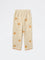 HOP Kids Girls Cream Crochet-Knit Mid-Rise Cotton Pants
