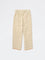 HOP Kids Girls Cream Crochet-Knit Mid-Rise Cotton Pants