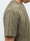 ETA Olive Textured Relaxed-Fit Cotton-Blend T-Shirt