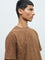 ETA Brown Botanical Relaxed-Fit Cotton-Blend T-Shirt