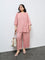 Diza Pink Floral Printed Pants