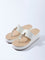 LUNA BLU White Wedge-Heel Sandals