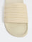 SOLEPLAY Ivory Knit-Textured Pool Slides