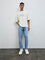 Nuon Light Blue Washed Slim-Fit Mid-Rise Jeans