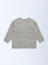 HOP Baby Boys Brown Knit-Textured Sweater