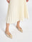 LUNA BLU Ivory Metallic Detailed Slingback Shoes