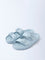 LUNA BLU Blue Dual-Buckled Slip-On Sandals