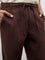 ETA Dark Brown Textured Relaxed-Fit Mid-Rise Cotton Chinos