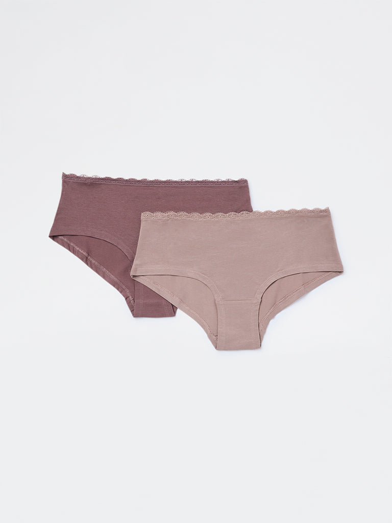 Superstar 2-Pack Low-Rise Cotton-Blend Briefs