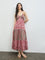 Bombay Paisley Pink Floral Cotton A-Line Dress