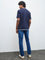 WES Casuals Blue Relaxed-Fit Mid-Rise Jeans