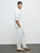 ETA White Textured Relaxed-Fit Cotton Shirt