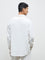 ETA White Textured Relaxed-Fit Cotton Shirt
