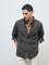 Ascot Taupe Checkered Relaxed-Fit Shirt