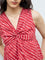 Bombay Paisley Red Striped Cotton Top