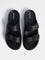 SOLEPLAY Black Buckle-Detailed Slip-On Sandals