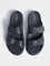 SOLEPLAY Grey Buckle-Detailed Slides
