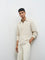ETA Taupe Textured Relaxed-Fit Cotton-Blend Jacket