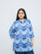 Diza Indigo Chevron Pattern Tunic