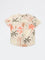 HOP Kids Boys Beige Tropical-Inspired Cotton Shirt