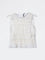 LOV Off-White Smocked Cotton Top