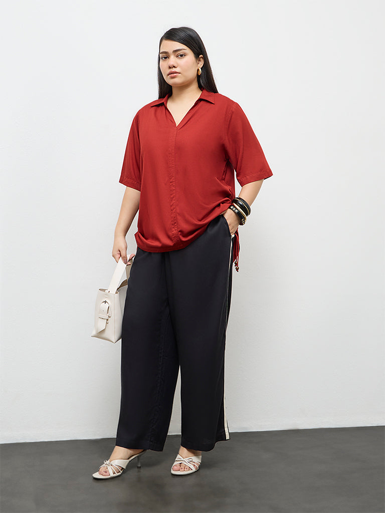 Gia Rust Ruched Blouse