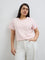 Gia Pink Floral Embroidered Cotton T-Shirt
