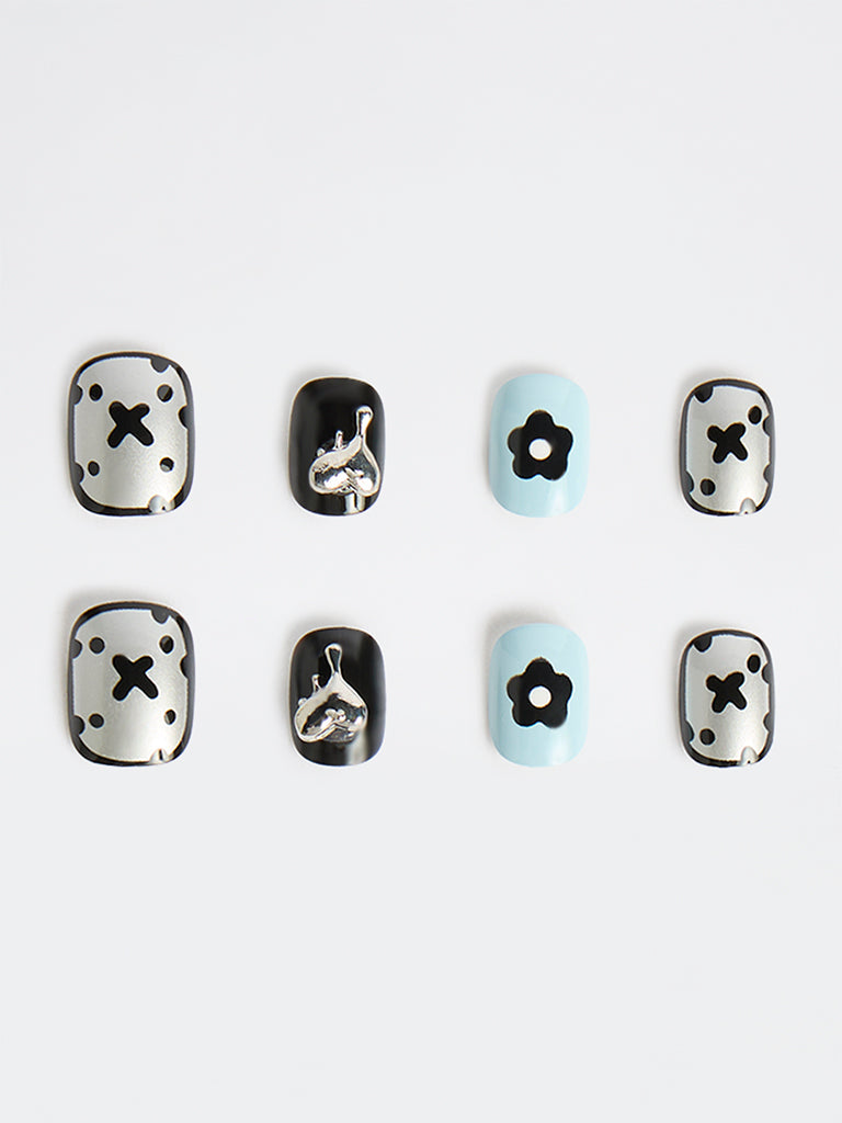 Studiowest Multicolour Punk Press-On Nail Set