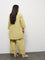 Diza Light Green Floral Embroidered Linen-Blend Tunic
