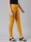 Bright Mustard Cotton Stretch Ankle Length Leggings