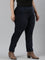 Women Solid Navy Mid Rise Corduroy Jeggings