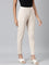 Women Solid Light Beige Stretch Ponte Pants