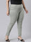 Women Solid Dusty Green Super Stretch Jeggings